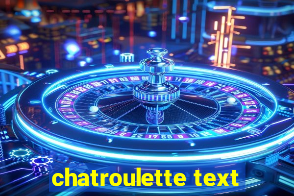 chatroulette text